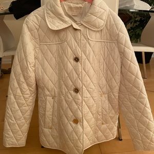 Michael Kors Quilted Jacket - Cream & Gold